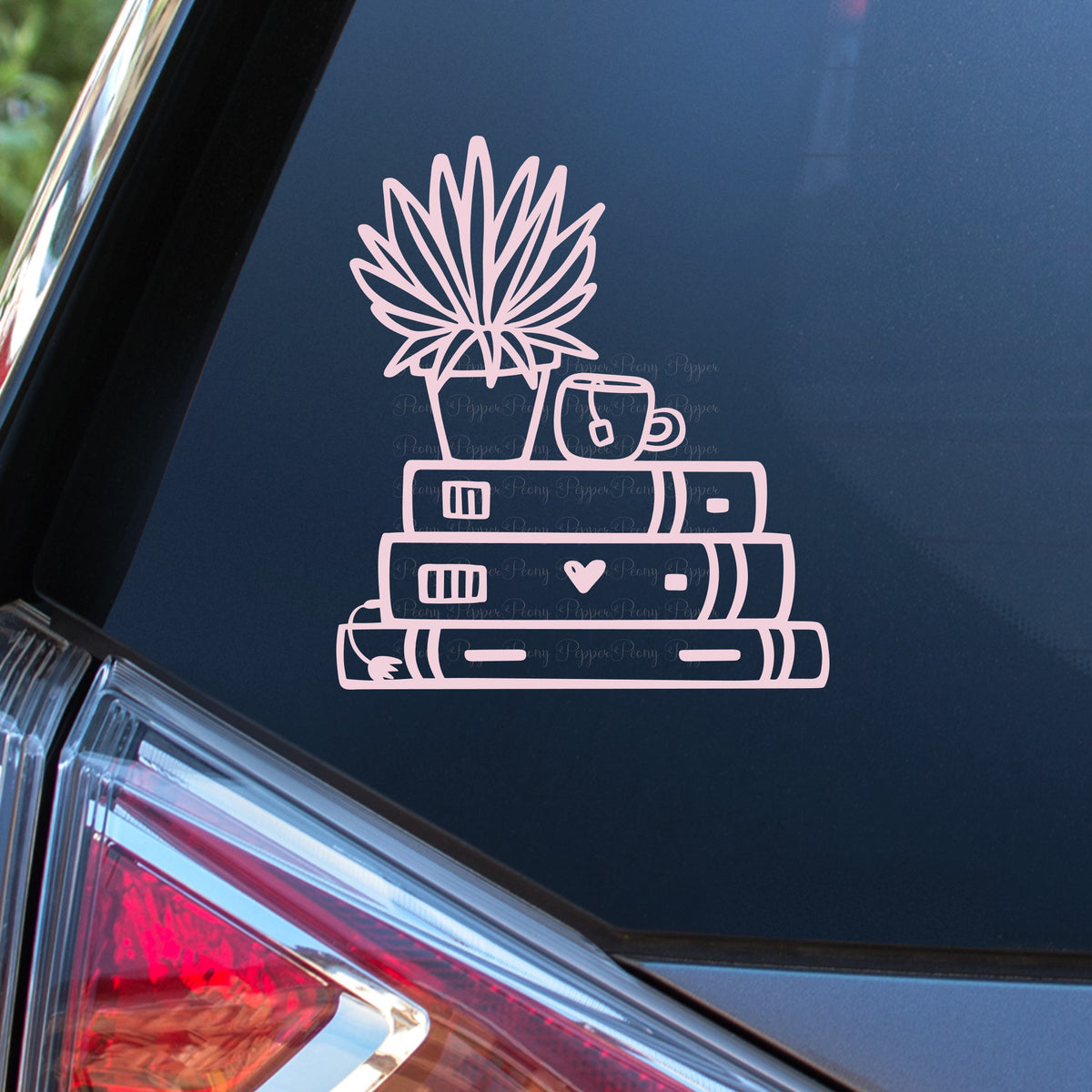 succulent car decal Books and Succulent Decal