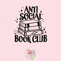 Anti Social Book Club Decal