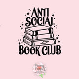 Anti Social Book Club Decal