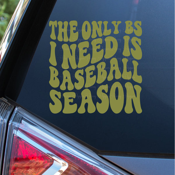 Baseball Season Decal
