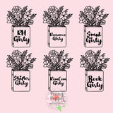 Book Girly Decals - Six Options