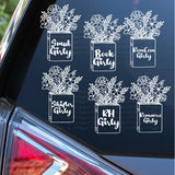 Book Girly Decals - Six Options