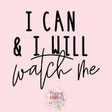 I Can & I Will Decal