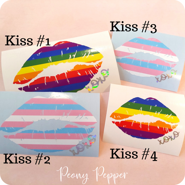 Pride Kiss Decals