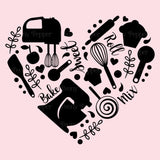 Bakers Heart Decal