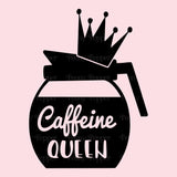 Caffeine Queen Decal - 2"