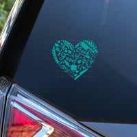 Cooks Heart Decal - 5"