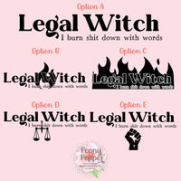 Legal Witch Decal