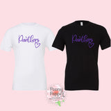 Panthers Heart Unisex Tees