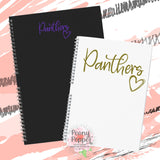 Panthers Heart Decal - 6"