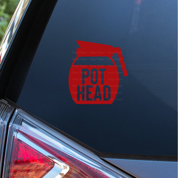 Pot Head Decal - 5"
