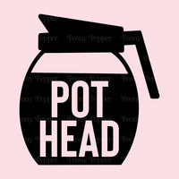 Pot Head Decal - 5"