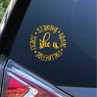 She Is... Decal