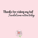 Ride my tails Decal
