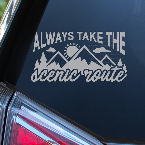 Always Take the Scenic Route Decal