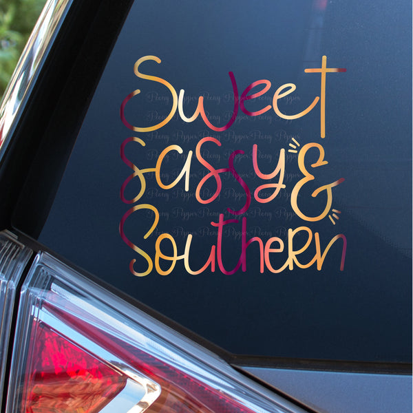 Sweet Sassy & Southern Decal